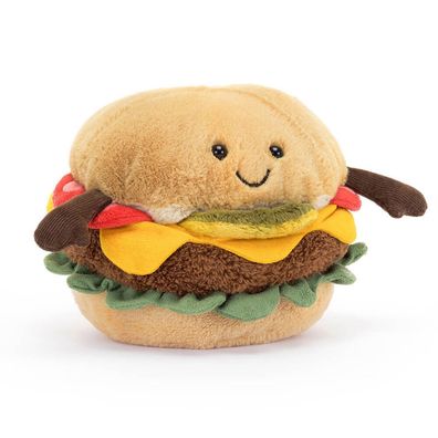 NEU Jelly Cat Amuseables Burger Pluschspielzeug in Form von gefullten Desserts