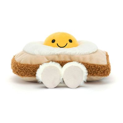 NEU Jelly Cat Amuseables Egglantine Ei auf Toast Pluschtier mit Fullung, Dessert