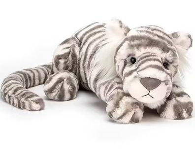 NEU Jelly Cat Sacha Snow Tiger Grobes Pluschtier Stofftier Spielzeug Geschenk