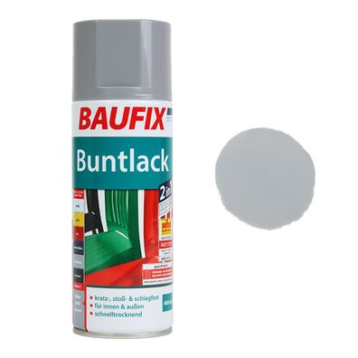 Buntlack Spray-Dose Silbergrau glänzend