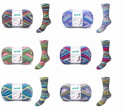 100g Gründl Hot Socks Alpaca 4-fach Sockenwolle Garn zum stricken GP 99,90€/1kg