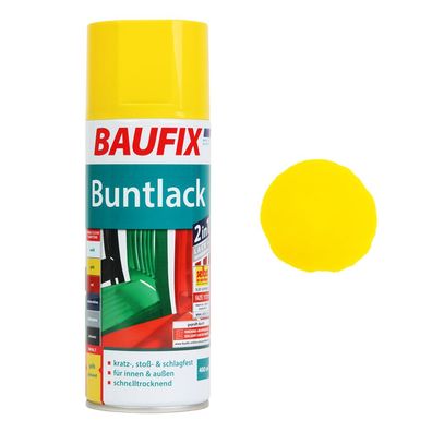 Buntlack Spray-Dose Rapsgelb glänzend