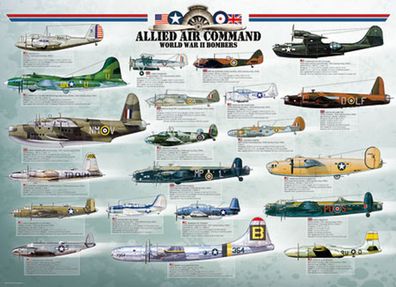 Alliierte Bomber des 2. Weltkrieges