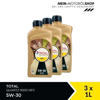 Total Quartz 9000 NFC 5W-30 3x1 Liter