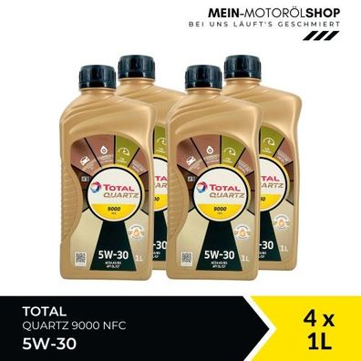Total Quartz 9000 NFC 5W-30 4x1 Liter