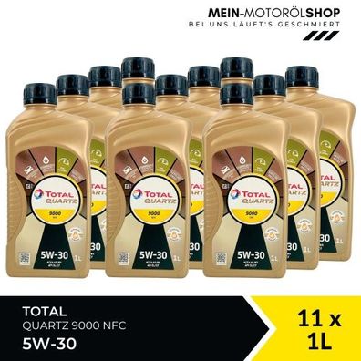 Total Quartz 9000 NFC 5W-30 11x1 Liter