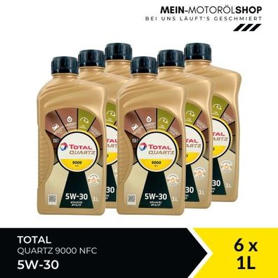 Total Quartz 9000 NFC 5W-30 6x1 Liter