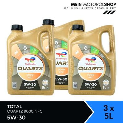 Total Quartz 9000 NFC 5W-30 3x5 Liter