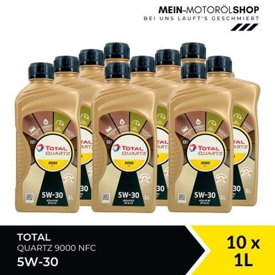 Total Quartz 9000 NFC 5W-30 10x1 Liter