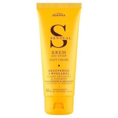 Joanna Sensual Fusspflegecreme mit Arganoel & Ceramiden, 100 g