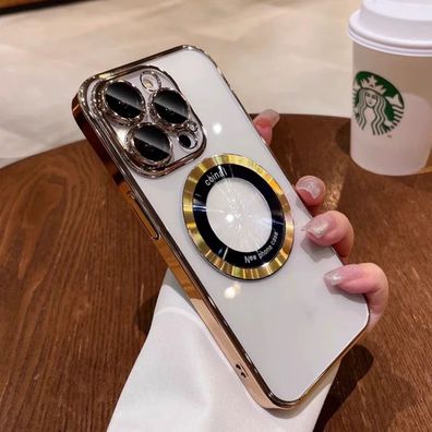 Magnetische Handyhülle mit Kameraschutz für iPhone 11-16 Pro/Pro Max