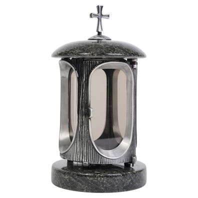 Grablampe mit Kreuz Silber Blue Night