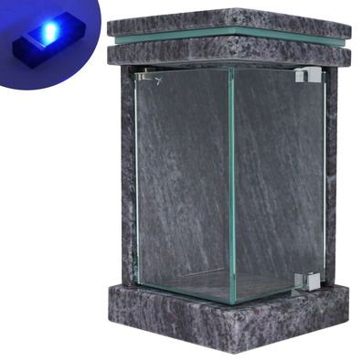 Grablampe Ecktür Granit Orion LED Beleuchtung