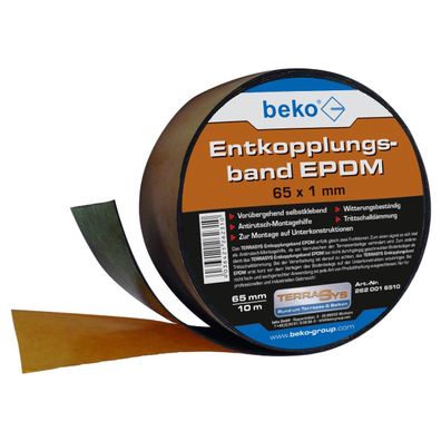 Entkopplungsband EPDM, 65 x 1 mm