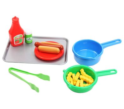 Hotdog Set Auf Tablett