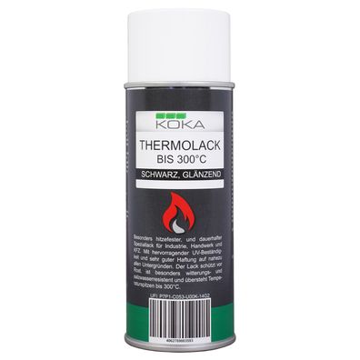 Thermolack Schwarz Glänzend bis 300 Grad Celsius