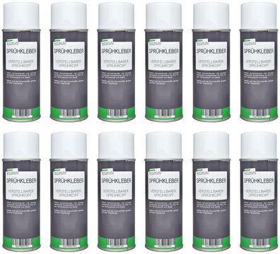 12x Sprühkleber mit verstellbarem Sprühkopf