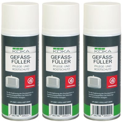 3x Gefäßfüller Unbrennbar 400ml
