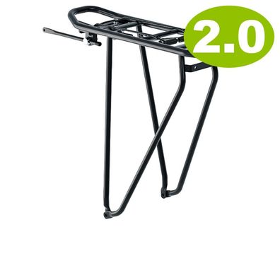 Racktime Gepäckträger BASIC 2.0 20, schwarz, mit Federklappe