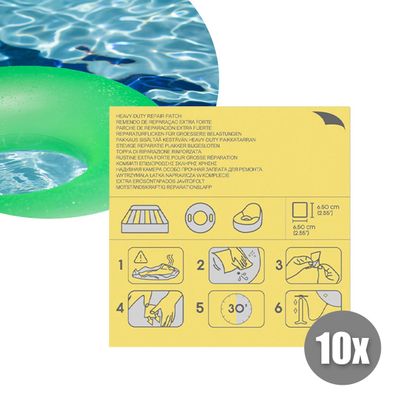 10 selbstklebende Reparaturflicken
