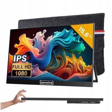 Tragbarer Monitor USB-C Full HD 1920x1080p IPS HDMI to HDR 15,6 Zoll Zenwire M8P