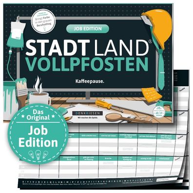 Stadt Land Vollpfosten - Job Edition Kaffeepause