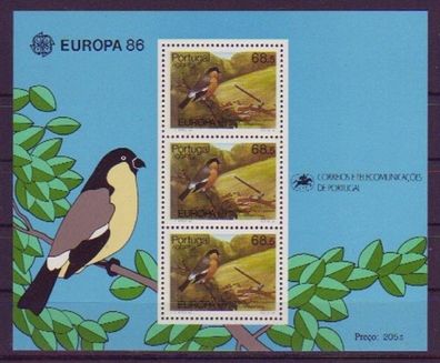 Portugal-Azoren 1986 postfrisch MiNr. Block 7 Europa CEPT Natur- und Umweltschutz