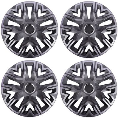Universal Radkappen 14´´ NRM Perfecto graphit lackiert 4 Stück