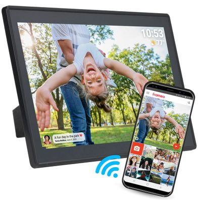 Denver PFF-1515 Digitaler WLAN-Bilderrahmen - 15.6" IPS Touchscreen & Frameo App