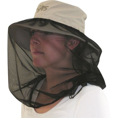 Travelsafe - TS0417 - Sonnenhut - abnehmbares Moskitonetz - UV-Schutz - beige