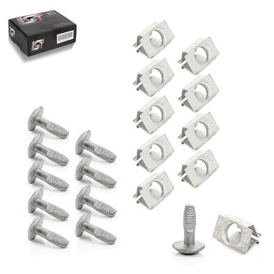 20x Für Fiat Citroen Peugeot Lancia Metall Federklammer Unterbodenschutz