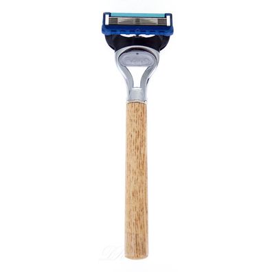 Omega F5150 Rasierer mit Holzgriff Gillette® Fusion Klinge