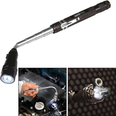 LED Teleskop-Taschenlampe mit Magnet