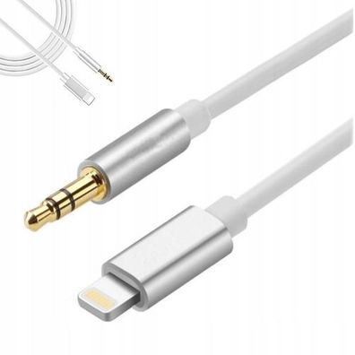 Kabel AUX Lightning Audio Adapter iPhone mini Jack 3.5 iPhone iPad 1M ZC-18