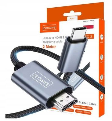 USB-C HDMI 4K 60Hz MHL DEX auf Macbook Adapterkabel Zenwire ZC-3
