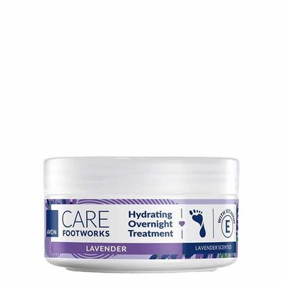 AVON foot works Pflegende Fußcreme für die Nacht mit Lavendel