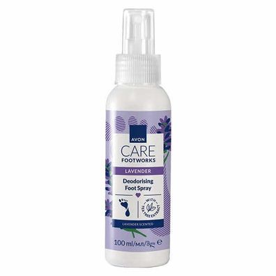 AVON foot works Lavendel desodorierendes & erfrischendes Fußspray
