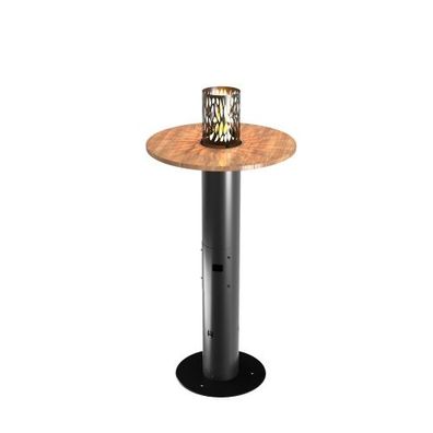 Hitze Gas-Terrassenheizung FUENTE I 4,3 kW schwarz Gasheizung Gas-Gartenheizer