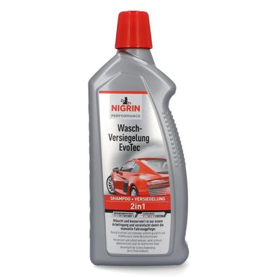 Nigrin EvoTec 2in1 Wasch-Versiegelung Auto-Shampoo + Lack-Versiegelung Pflege