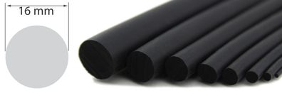 RS16-NBR Rundschnur 16 mm Rundschnüre NBR - Nitril Kautschuk, Gummi, schwarz