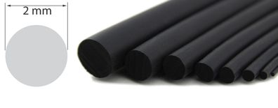 RS2-VG Rundschnur 2 mm Rundschnüre EPDM Gummi Vollgummi