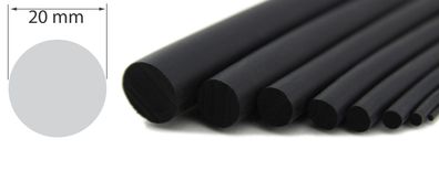 RS20-VG - Rundschnur 20 mm Rundschnüre EPDM Gummi Vollgummi