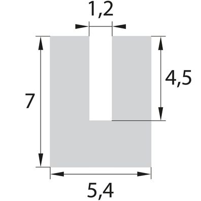 UP4 Moosgummidichtung U-Profil Fensterprofil Dichtung Dämpfungsprofil