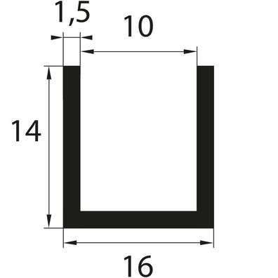 V15 Fassungsprofil Fassungsbereich 10 mm Kantenschutz TPE Gummiprofil Gummidichtung