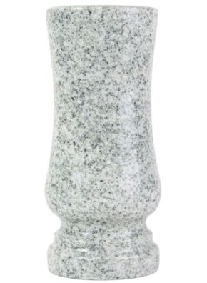 Grab-Vase aus Granit Viscont White mit Abflussloch