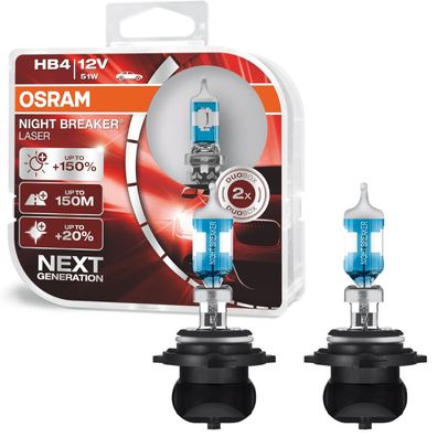 2x HB4 Night-Breaker Laser 12V 51W
