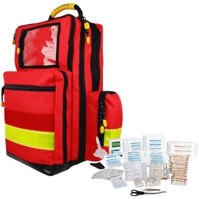 HERZmed® Notfallrucksack Large Red mit Nachfüllset Typ 2