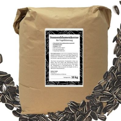 Sonnenblumenkerne für Vogelfütterung (10kg)