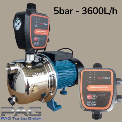 Wasserautomat Gartenpumpe 5bar - 3600L/h Pumpensteuerung Hydrobuddy (T)
