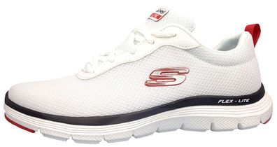 Skechers Flex Advantage 4.0 232229 Weiß white/black/ rot WBKR